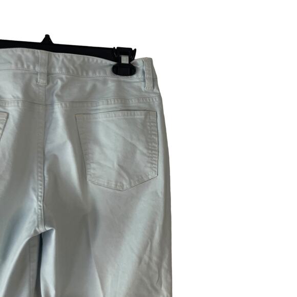 Eddie Bauer Women's Size 6 Stretch Light Blue Chino Capri Pants - Picture 5 of 9